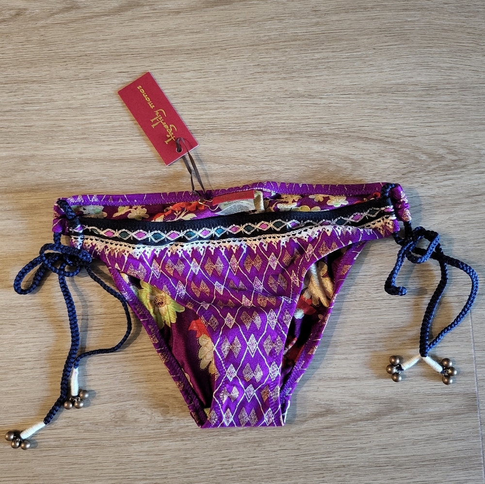 Tigerlily Purple and Gold Bikini with Side Ties